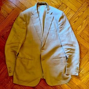 Beige Linen Blazer by Valentino